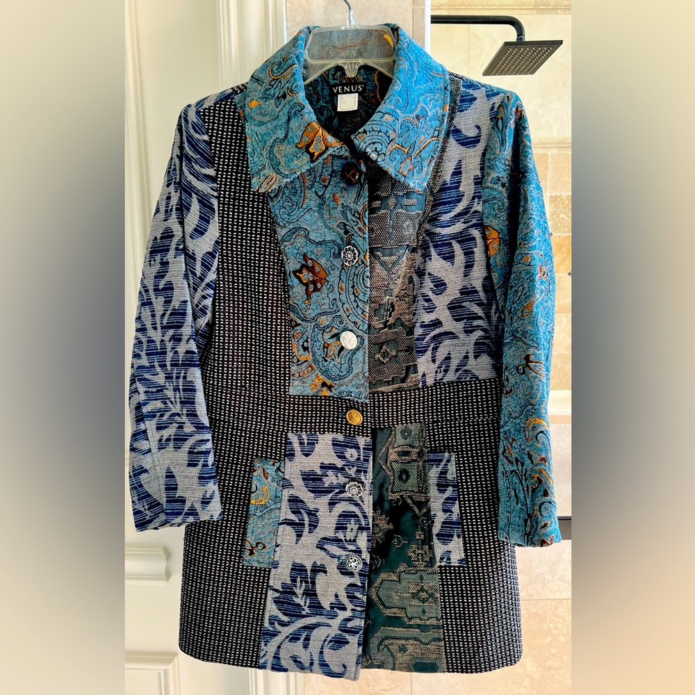 Jacquard coat jacket
